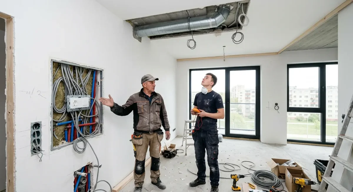 Elektros ir santechnikos konfliktai, kurie išlenda jau apdailos metu