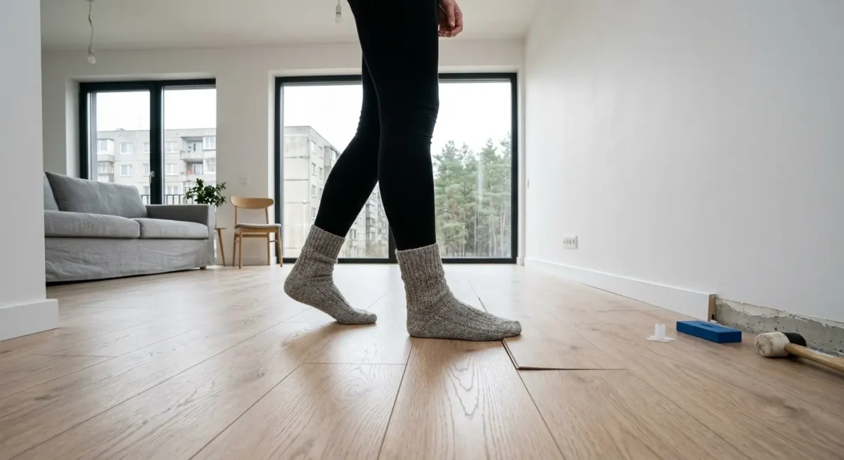 Grindys naujame būste, kurios pradeda girgždėti ar „vaikščioti“