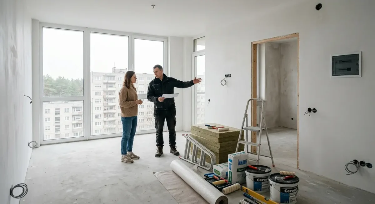 Iš kokių etapų susideda pilna vidaus apdaila