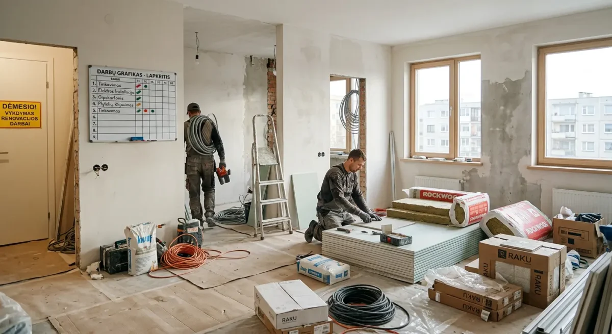 Kas dažniausiai sugadina darbų seką