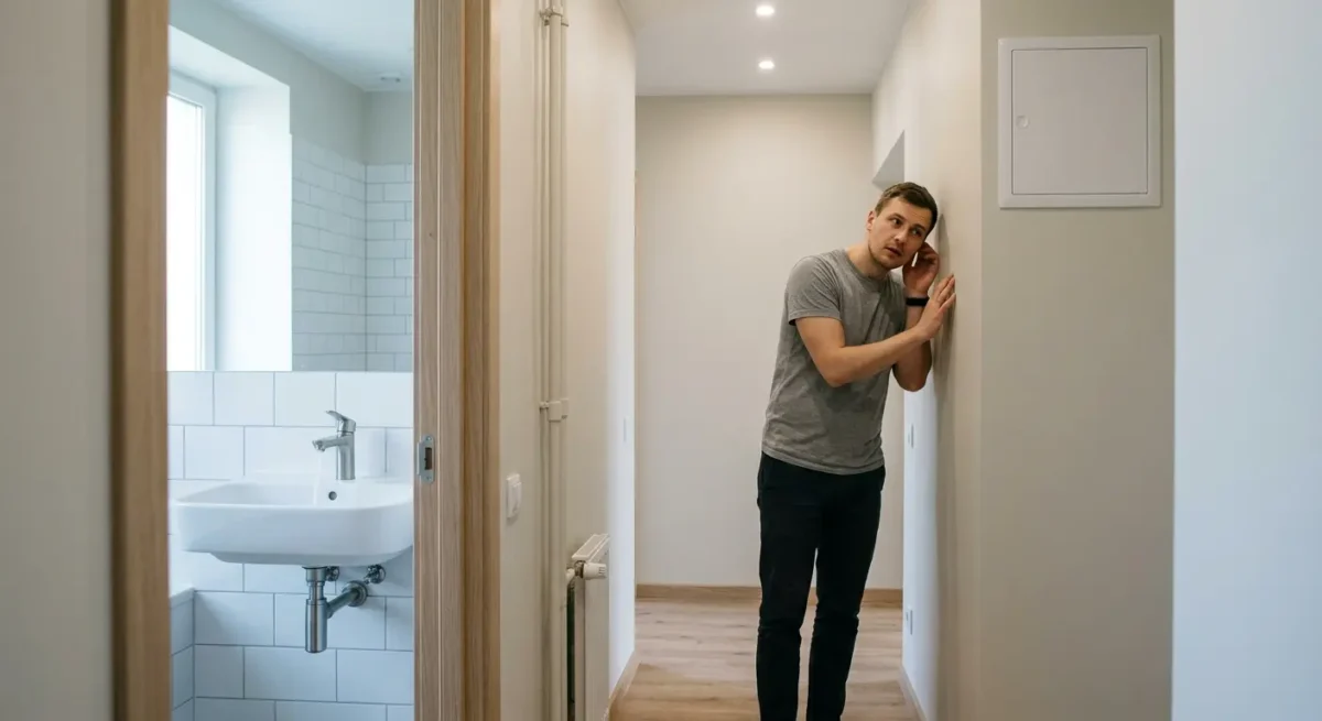 Kokie garsai dažniausiai girdimi sienose ir lubose