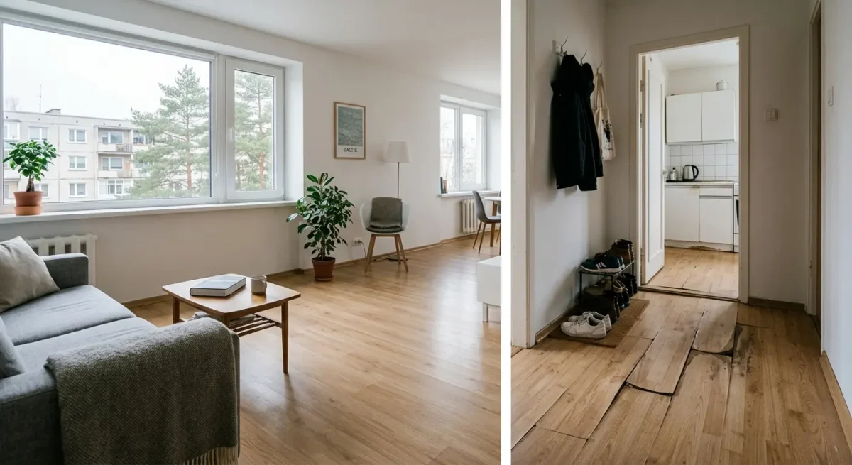 Laminatas: kada jis praktiškas, o kada pradeda rodyti bėdas