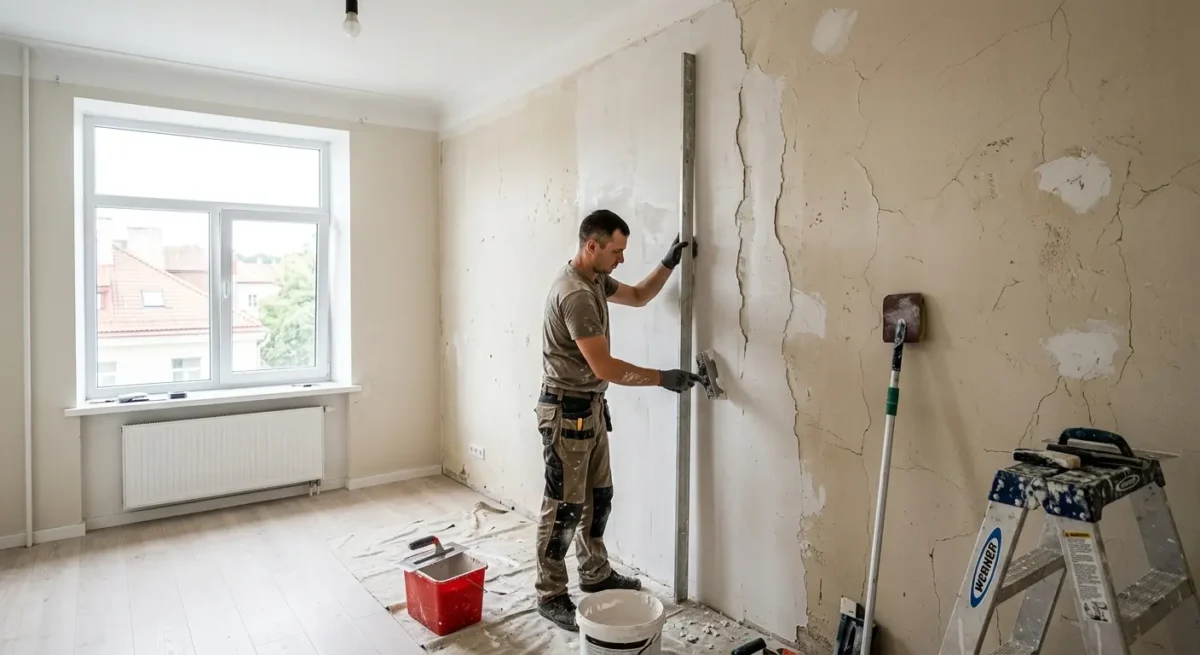 Sienų būklė dažnai lemia daugiau darbo, nei klientas tikisi