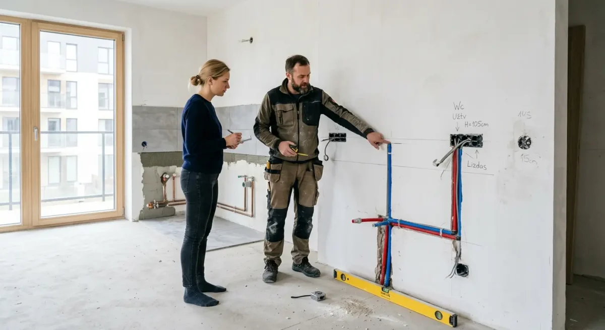 Kada taškus verta peržiūrėti dar prieš apdailą