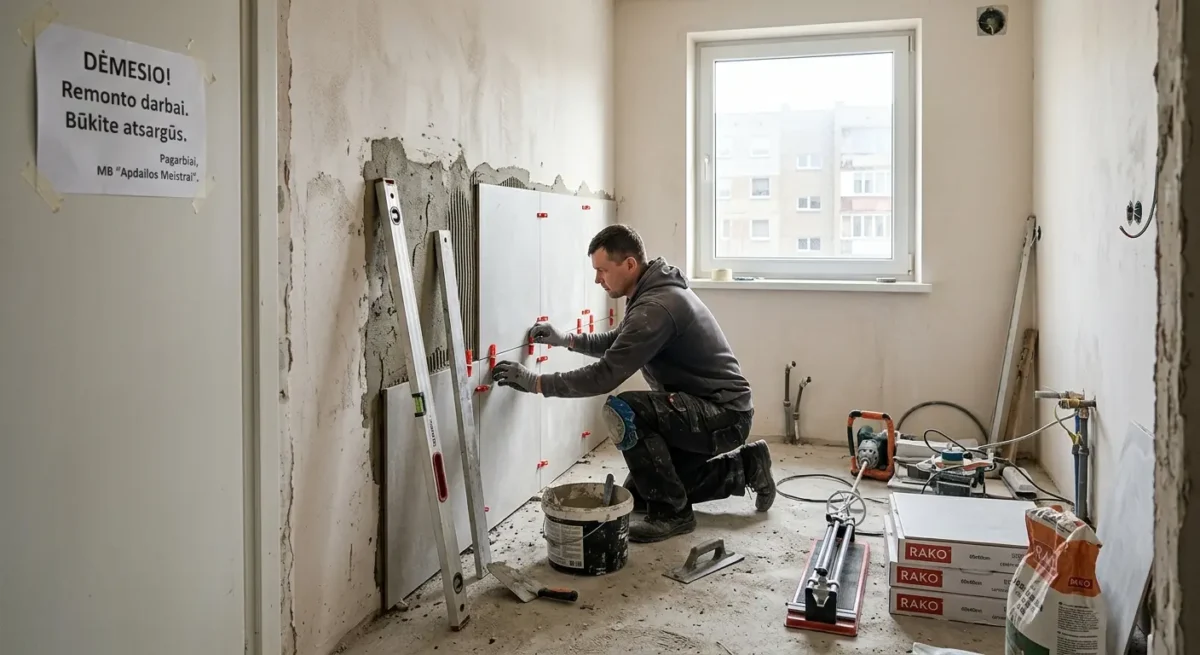 Kodėl vien gero plytelių meistro čia nepakanka
